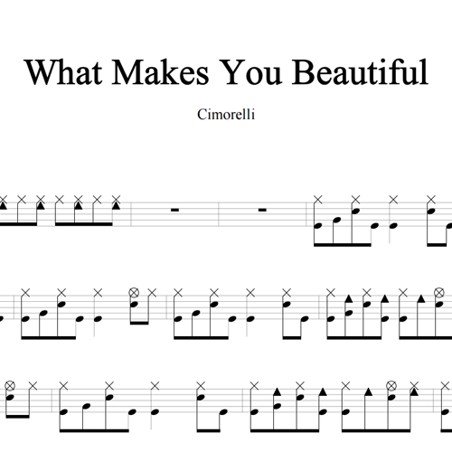 鼓谱*Cimorelli_What Makes You Beautiful.asp